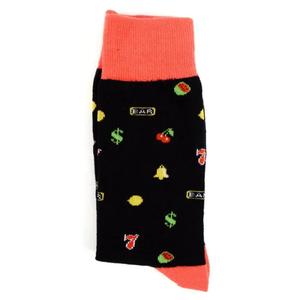 Men's Crew Socks Casino Theme - NWT